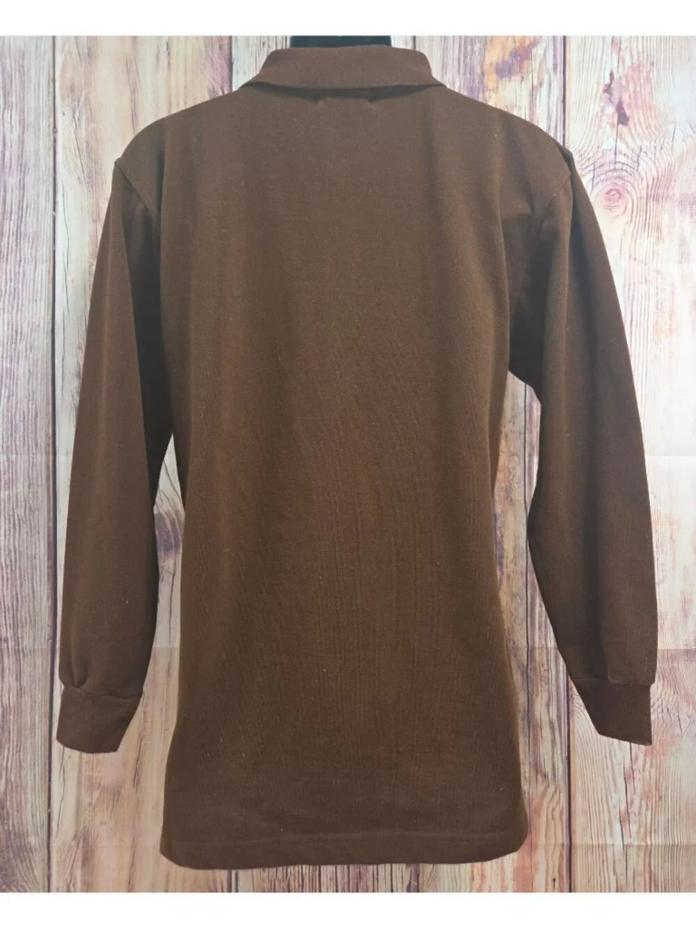 Polo Ralph Lauren Mens Brown Long Sleeve Polo Size XL